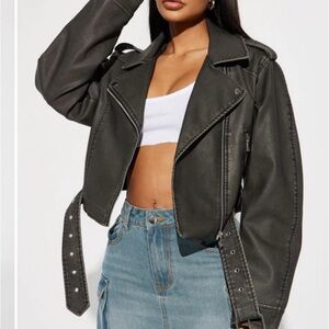 Women's Black Leather Jacket